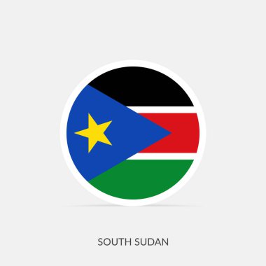 Gölgeli Güney Sudan bayrak simgesi.