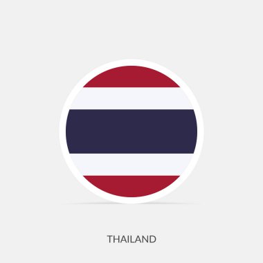 Gölgeli Tayland bayrak simgesi.