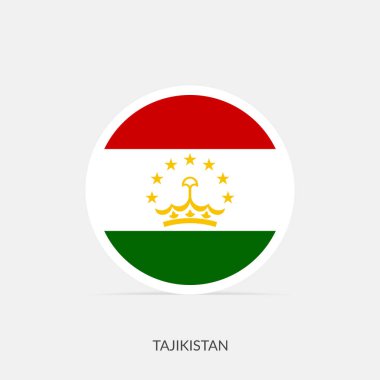 Gölgeli Tacikistan bayrak simgesi.