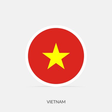 Gölgeli Vietnam bayrağı simgesi.
