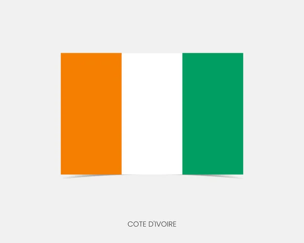 côte d'ivoire agitant le drapeau fond transparent réaliste