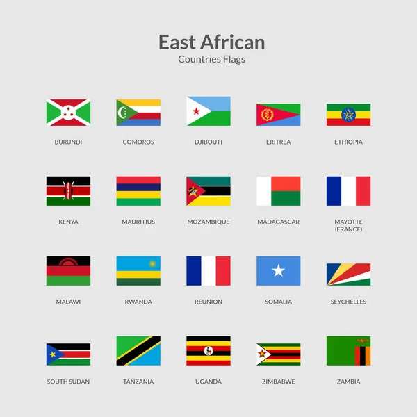 Ікона Прапора Східної Африки — стоковий вектор