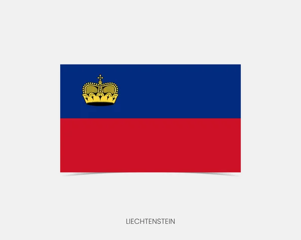 Gölgeli Lihtenştayn Bayrak Simgesi — Stok Vektör