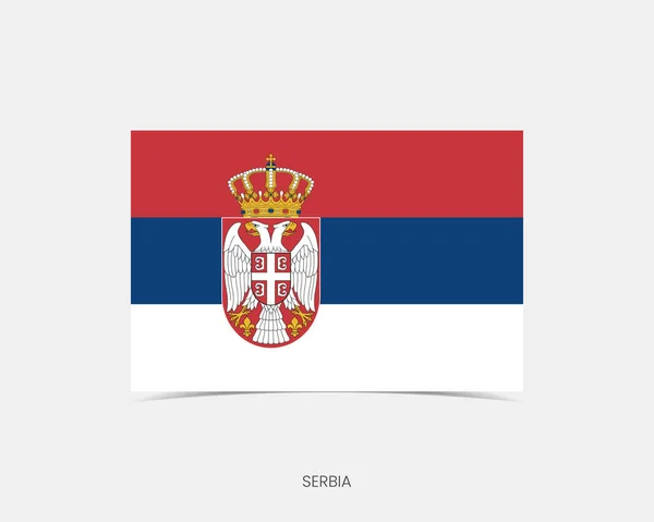 세르비아 의식기에 그림자가 — 스톡 벡터