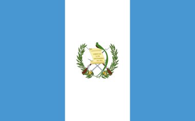 Flag of Guatemala - Vector illustration. clipart