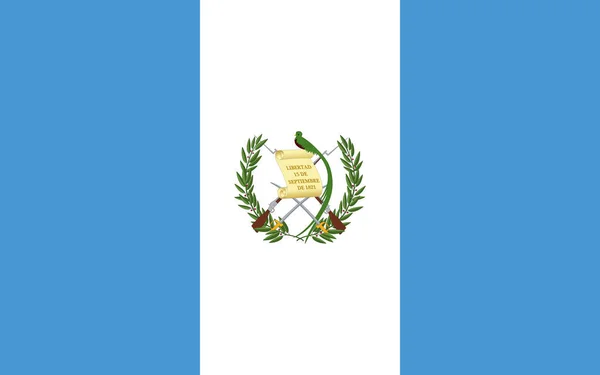 Guatemala - vektör çizim bayrağı.