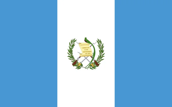 Flagga Guatemala Vektor Illustration — Stock vektor