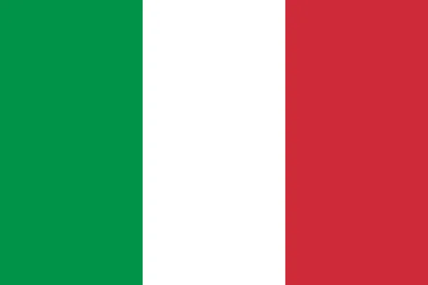 Italiens Flagga Vektorillustration — Stock vektor
