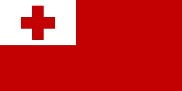 Flagga Tonga Vektor Illustration — Stock vektor