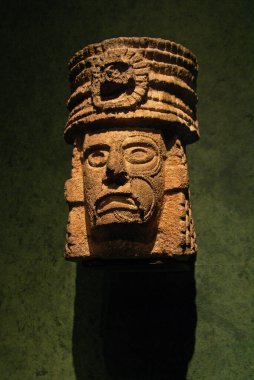 bust of the king of Kabah (800-1000d.c.). National Museum of Anthropology. State of Mexico D.F. Mexico.