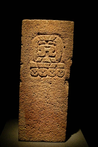 Stone stele. Zapotec Culture. National Museum of Anthropology. State of Mexico D.F.Mexico.