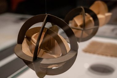 study of material from the prelyminary course with Josef Albers, bauhaus museum, Dessau, Federal Republic of Germany