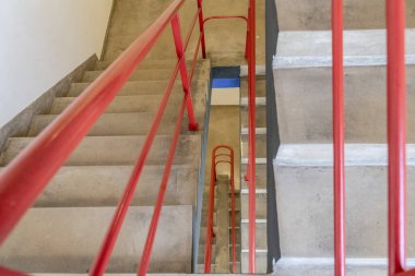 student residence stairs, bauhaus school, Dessau, Federal Republic of Germany