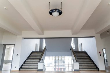 bauhaus school, design staircase, Main building, Dessau, Federal Republic of Germany