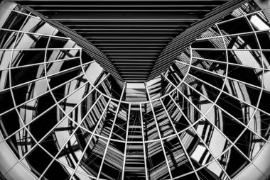 reichstag dome, designed by architect Norman Foster, Berlin, Federal Republic of Germany