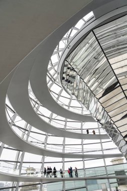 reichstag dome, designed by architect Norman Foster, Berlin, Federal Republic of Germany