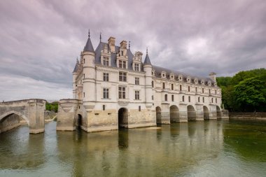 Diana Köprüsü, Chenonceau Kalesi, 16. yüzyıl, Chenonceaux, Indre-et-Loire Bölümü, Fransa, Batı Avrupa