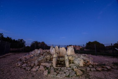 Ca na Costa Megalithic Sepulcher, Parque Natural de ses Salines de Ibiza y Formentera, Formentera, Pitiusas Adaları, Balear Community, İspanya