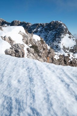 ascending Penyal de Migdia mountain, 1,398 mts, Fornalutx, Majorca, Balearic Islands, Spain