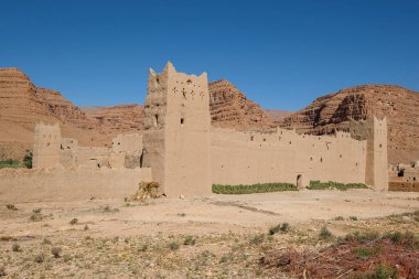 kasbah of Ifri, Ziz River valley, Atlas Mountains,  Morocco, Africa