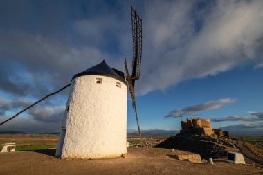 Consuegra windmills, Calderico hill, Consuegra, Toledo province, Castilla-La Mancha, Spain
