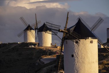 Consuegra windmills, Calderico hill, Consuegra, Toledo province, Castilla-La Mancha, Spain