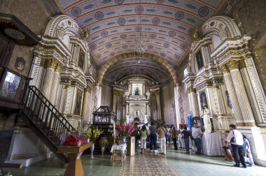 Healing ceremony in the basilica of our lady of health. Patzcuaro. State of Micchoacn.Mexico.