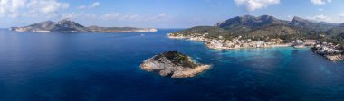 Es Pantaleu ve Dragonera adası, Sant Elm, andratx kıyıları, Majorca, Balearic Adaları, İspanya