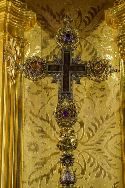 Reliquary True Cross 16Th Century Palma Cathedral Museum Majorca Balearic — Stock Photo, Image