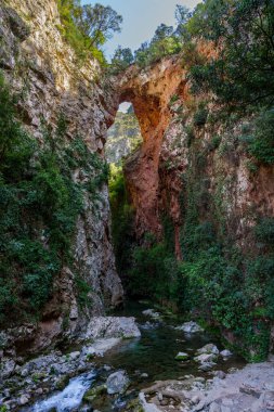 Tanrı 'nın Köprüsü, Akchour, Talassemtane Doğa Parkı, Rif Bölgesi, Fas, Afrika