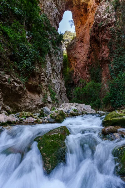 God Bridge Akchour Talassemtane Nature Park Rif Region Morocco Africa — Stock Photo, Image