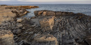 Geleneksel kum taşı ocağı, S Stalella, Llucmajor, Mallorca, Balearic Adaları, İspanya
