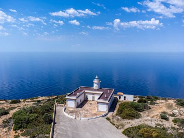 Cap Blanc deniz feneri, Llucmajor, Mallorca, Balearic Adaları, İspanya