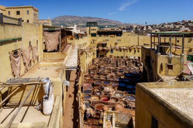 Chouara tabakhanesi, Fez, Fas, Afrika