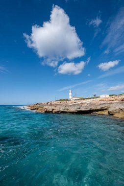 Cape Salines Deniz Feneri, Santanyi, Mallorca, İspanya