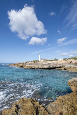 Cape Salines Deniz Feneri, Santanyi, Mallorca, İspanya