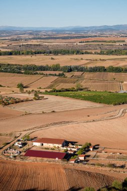 Henares Vadisi, Jadraque, Guadalajara, İspanya 'da küçük bir çiftlik.