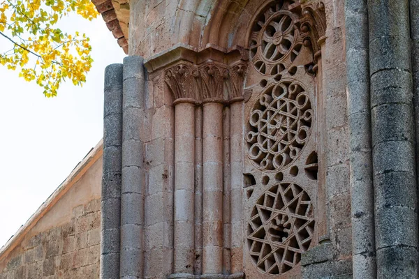 Ermita Santa Coloma Fenêtre Évasée Arc Semi Circulaire Albendiego Province — Photo