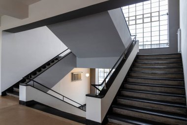 bauhaus school, design staircase, Main building, Dessau, Federal Republic of Germany