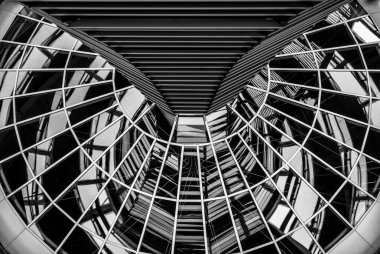 reichstag dome, designed by architect Norman Foster, Berlin, Federal Republic of Germany