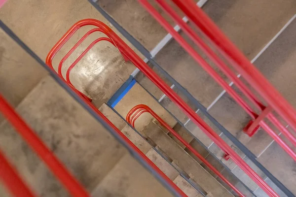 student residence stairs, bauhaus school, Dessau, Federal Republic of Germany