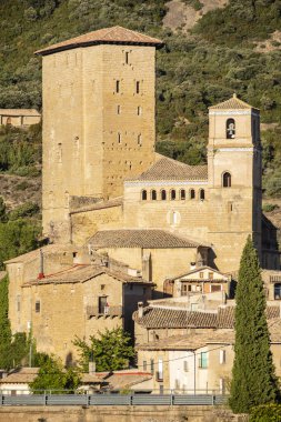 San Martin Kilisesi ve Sancho El Belediye Başkanı Biel, Cinco Villası, Aragon, İspanya