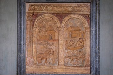 Campana, rahatlatıcı nilotik manzara, terracotta, Roma, 1. yüzyıl, Gregorian Mısırlı Musei Vaticani, Vatikan Devleti, Roma, Lazio, İtalya