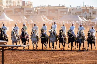 Fantasia, Tbourida, Fez, Marruecos, Afrika