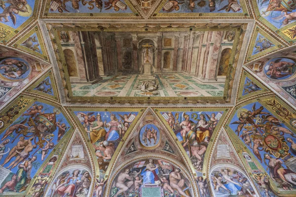 Constantine Room 1517 1525 Vault Decorated Tommaso Laureti Concluding Late — Stock Photo, Image