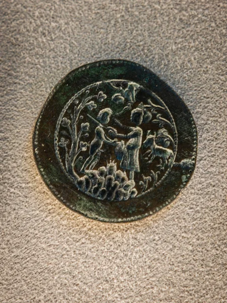 Медальйон Жертвоприношення Ісаака Століття Musei Vaticani State Vatican City Roma — стокове фото