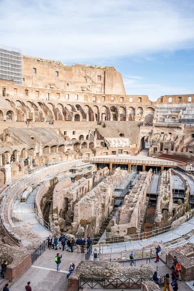 コロシアム 円形劇場フラウィウス 1世紀に建てられました ローマ ラツィオ イタリア — ストック写真