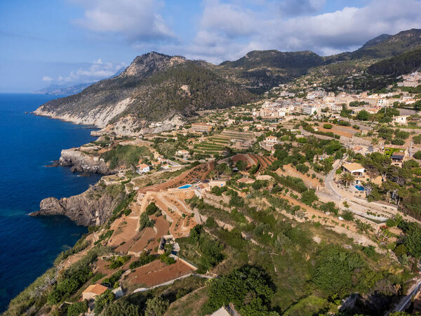 cultivation terraces, Banyalbufar, Majorca, Balearic Islands, Spain