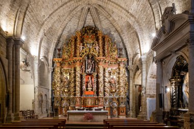Santa Maria de la Corona Kilisesi, ana sunak, Ejea de los Caballeros, Cinco Villas, Zaragoza, Aragon, İspanya