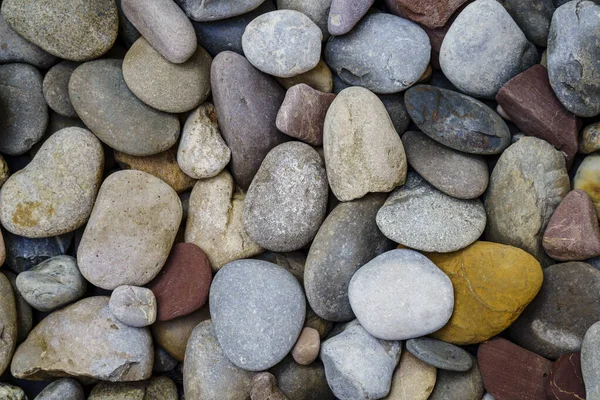 stock image pebble beach , pebble tapestry, Migjorn, Majorca, Balearic Islands, Spain